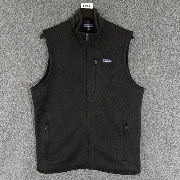Patagonia Better Sweater Full Zip Vest - Men's Size M - Black - Picture 1 of 8
